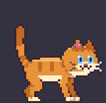 Orange Tabby Desktop Cat